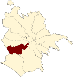 Roma Municipio XI locator map